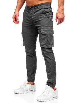 Pantaloni de jogging cargo pentru bărbați din grafit de la Bolf MP0202GS