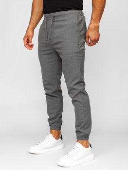 Pantaloni de jogging din material grafit Bolf 0065