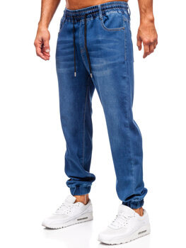 Pantaloni de jogging pentru bărbați, albastru bleumarin Bolf 8151