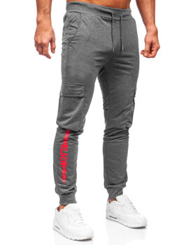 Pantaloni joggers cargo călduroși grafit Bolf HW2357