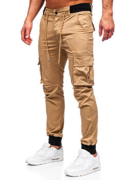 Pantaloni joggers cargo camel Bolf MP0208K