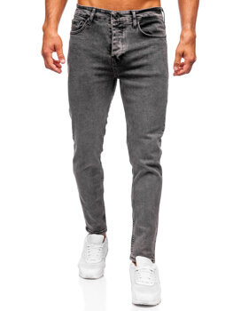 Pantaloni negri pentru bărbați, blugi slim fit Bolf 6521