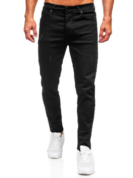 Pantaloni negri pentru bărbați, blugi slim fit Bolf 6675