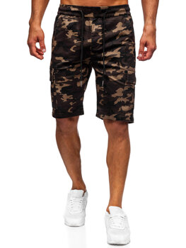 Pantaloni scurți cargo de camuflaj kaki Bolf A-297