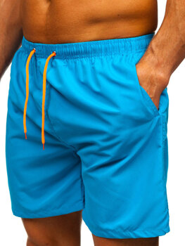 Pantaloni scurți de înot albastru pentru bărbați Bolf HN123
