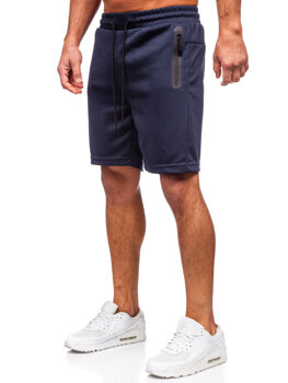 Pantaloni scurți de trening pentru bărbați bleumarin Bolf 17K533