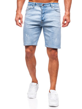 Pantaloni scurți din denim albastru Bolf 0470