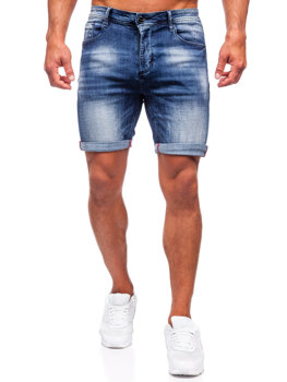 Pantaloni scurți din denim bleumarin pentru bărbați Bolf MP0261B