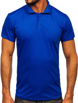 Tricou polo pentru bărbați albastru cobalt de la Bolf 8T80