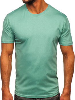 Tricou verde-mentă bumbac Bolf 0001