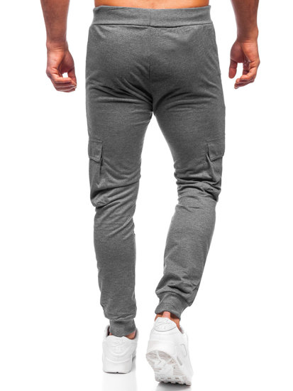  Pantaloni joggers cargo călduroși grafit Bolf HW2357