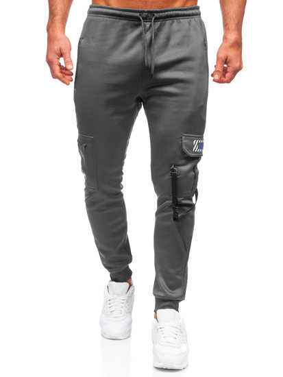  Pantaloni joggers cargo grafit Bolf HW2206