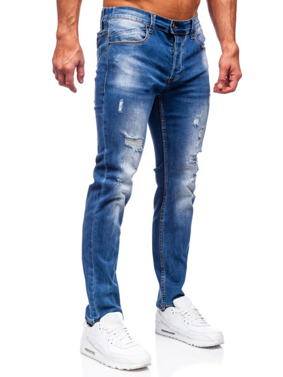 Blugi albaștri slim fit Bolf MP0018B