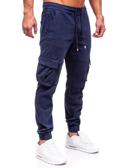 Blugi cargo joggers bleumarin Bolf MP0105BS