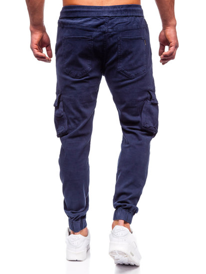 Blugi cargo joggers bleumarin Bolf MP0105BS