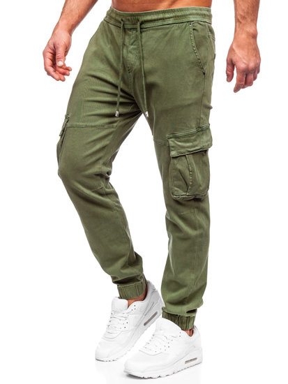 Blugi cargo joggers kaki Bolf MP0105MV