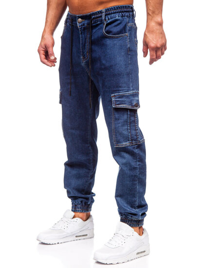 Blugi joggers bleumarin Bolf 8133