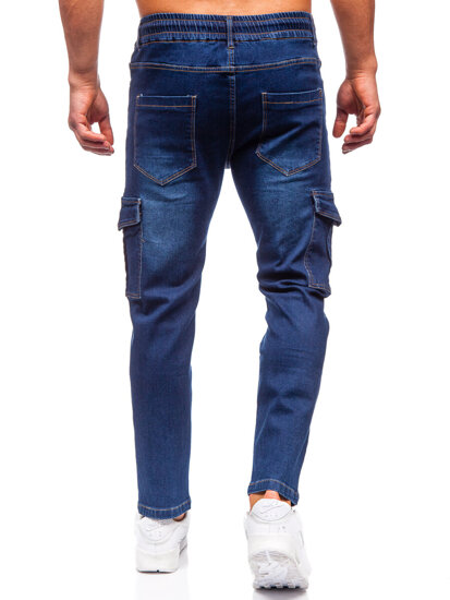 Blugi joggers cargo bleumarin Bolf 8135