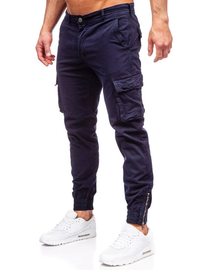 Blugi joggers cargo bleumarin army Bolf Z808