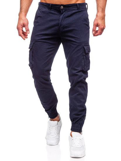 Blugi joggers cargo bleumarin army Bolf Z808