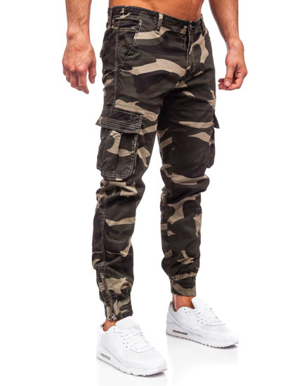 Blugi joggers cargo kaki army Bolf J685