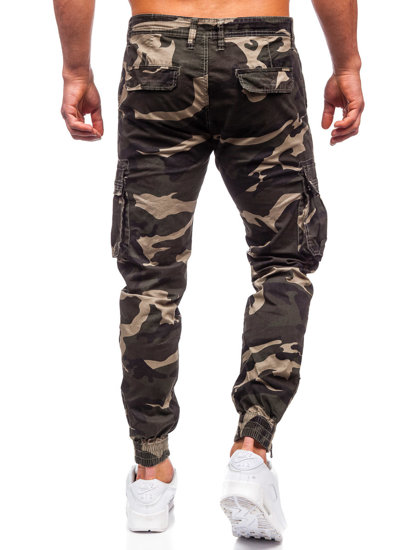 Blugi joggers cargo kaki army Bolf J685