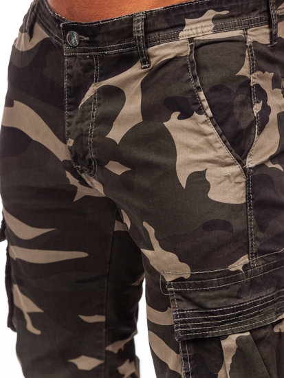 Blugi joggers cargo kaki army Bolf J685