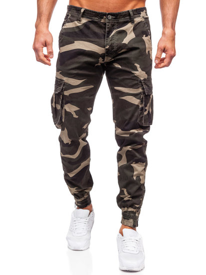 Blugi joggers cargo kaki army Bolf J685