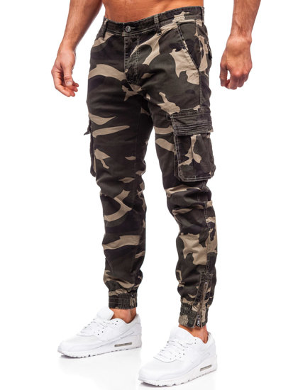 Blugi joggers cargo kaki army Bolf J685