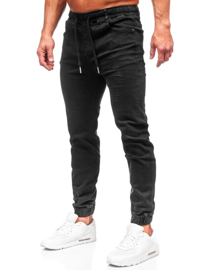 Blugi joggers negri Bolf 8111