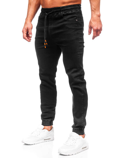 Blugi joggers negri Bolf 8112