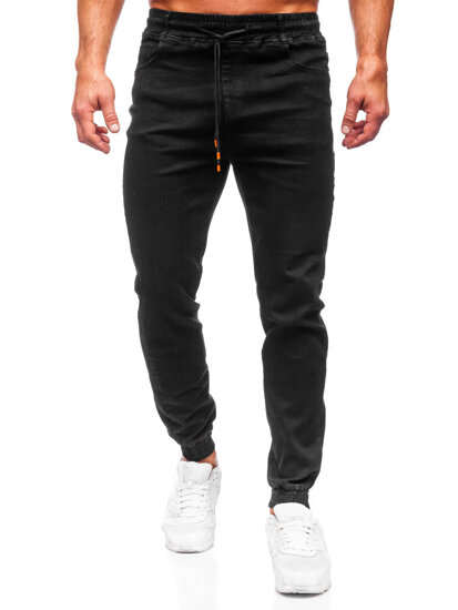 Blugi joggers negri Bolf 8112