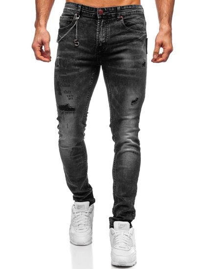 Blugi negri slim fit Bolf 60027W0