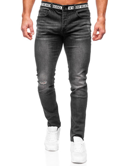 Blugi negri slim fit Bolf MP0083N