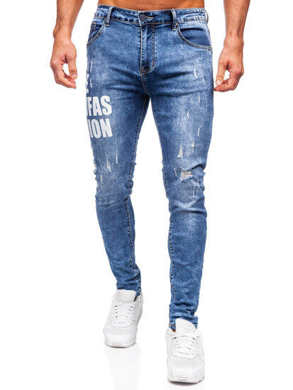 Blugi pentru bărbați Bolf TF292 Blue Slim Fit