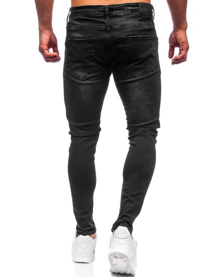 Blugi skinny fit negri Bolf R923