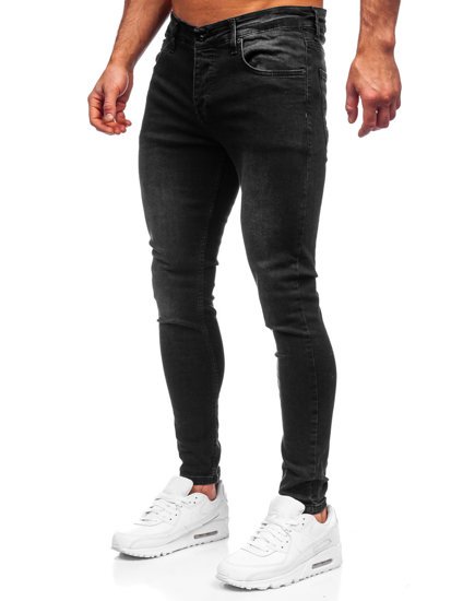 Blugi skinny fit negri Bolf R924