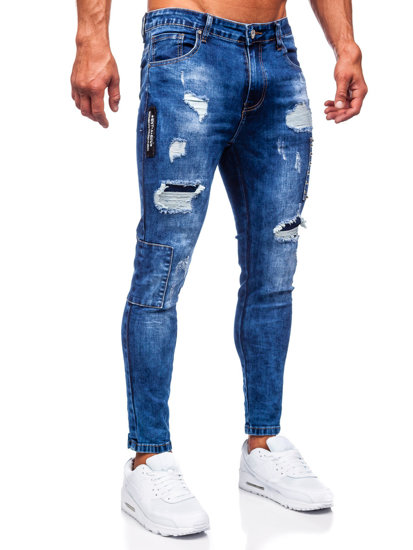 Blugi slim fit bleumarin Bolf TF249