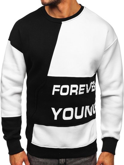 Bluză negru-alb Forever Young Bolf  0003