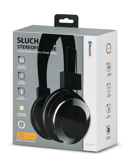 Căști grafit stereo bluetooth QBM-06