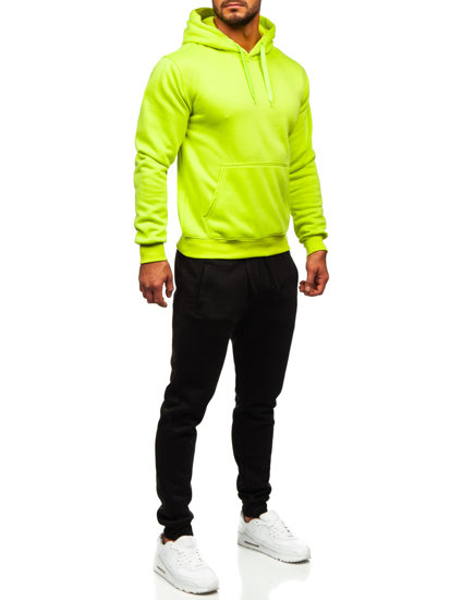 Costum de training cu glugă verde-deschis Bolf D002-72