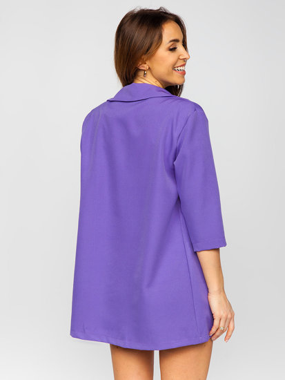 Costum elegant de vară violet dame 8895