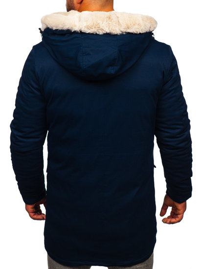 Geacă bleumarin parka de iarnă Bolf M115