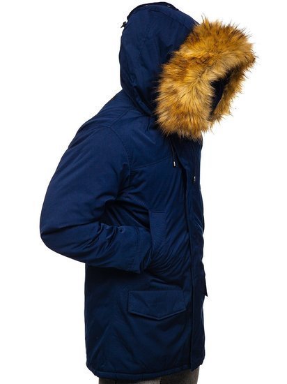 Geacă de iarnă parka alaska bleumarin Bolf HZ8109