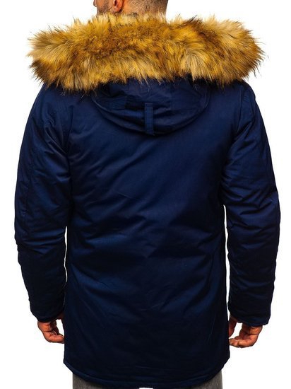 Geacă de iarnă parka alaska bleumarin Bolf HZ8109