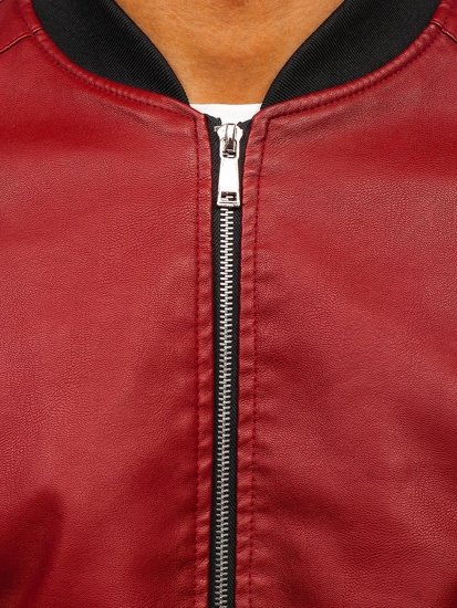 Geacă de piele bomber bordo Bolf 1147