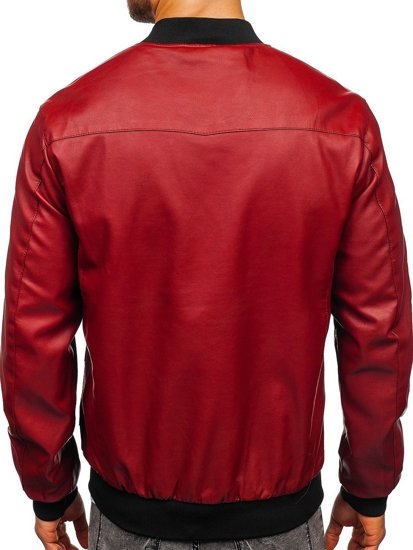 Geacă de piele bomber bordo Bolf 1147