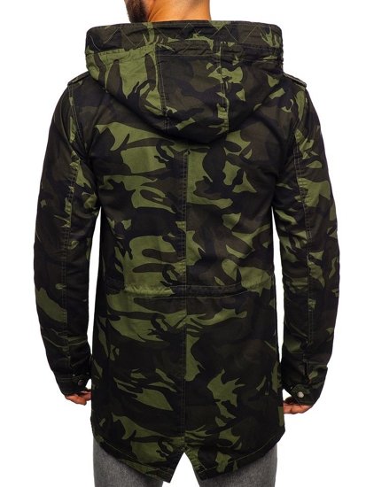 Geacă parka bărbati camuflaj-kaki Bolf 5391