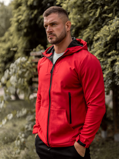 Geacă roșie softshell Bolf HM187