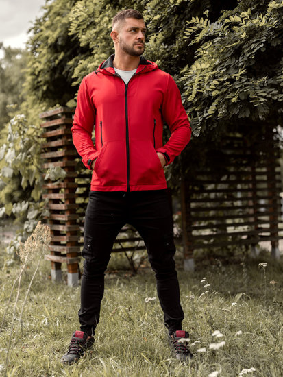 Geacă roșie softshell Bolf HM187